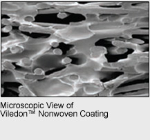 Microscopic View of Viledon™ Nonwoven Coating